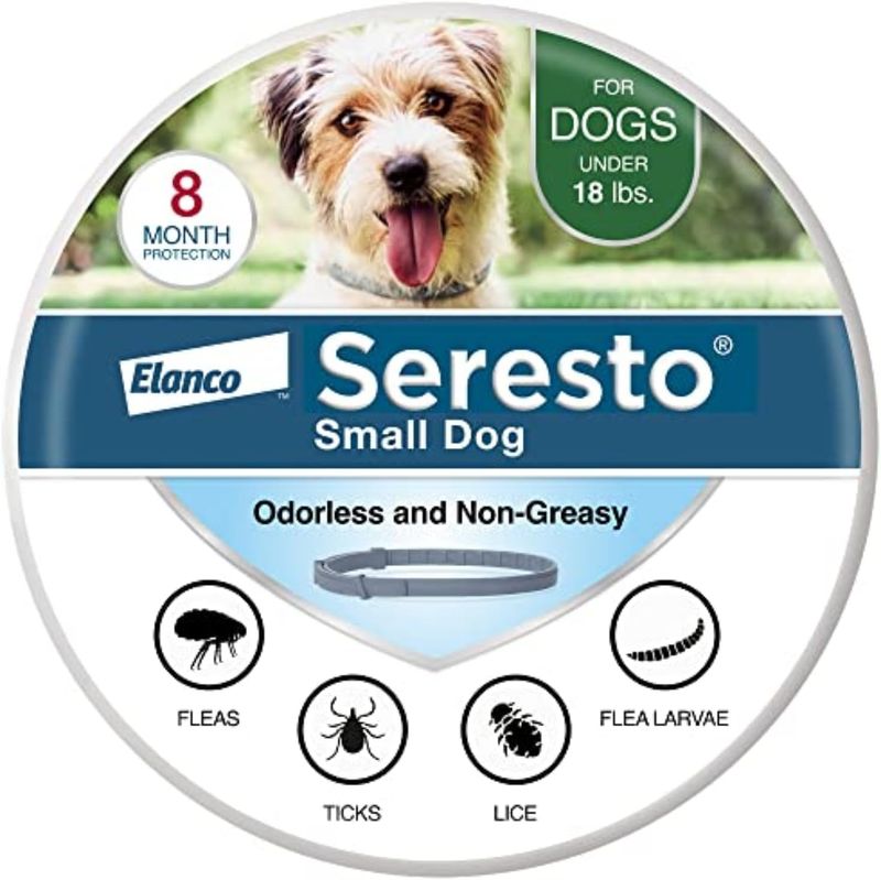 Seresto Small Dog Vet-Recommended Flea & Tick Treatment & Prevention Collar For Dogs Under 18 Lbs. | 8 Months Protection_voghion.com