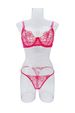 modello INS stile ricamo rosa maglia francese trasparente pura lussuria ragazza biancheria intima sexy_voghion.com