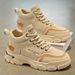 Martin Herfst Nieuwe Ademende Hoge Top Werkkleding Heren Dikke Zool Casual Korte Laarzen Trendy Schoenen_voghion.com