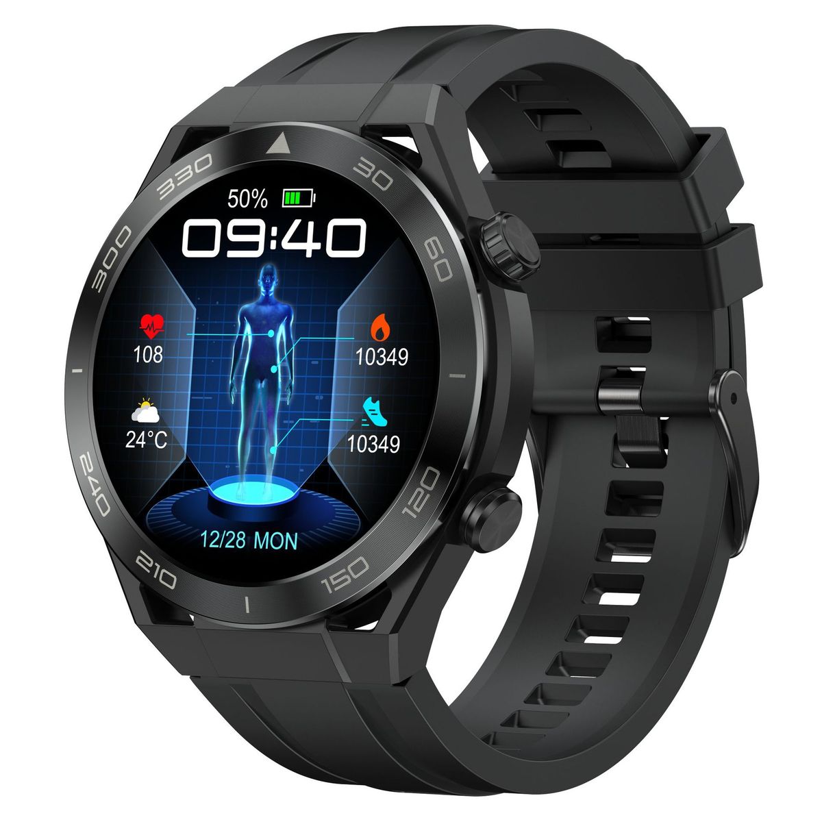 Baiyimei S60 Smart Watch - Bluetooth Fitness Tracker With Heart Rate, Blood Oxygen, Sleep Monitor & Call Function, IP68 Waterproof (Source Factory)_voghion.com
