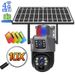 Caméra de surveillance WiFi panoramique 360° à double objectif, alimentée à l'énergie solaire, 4G HD Bullet, faible consommation._voghion.com