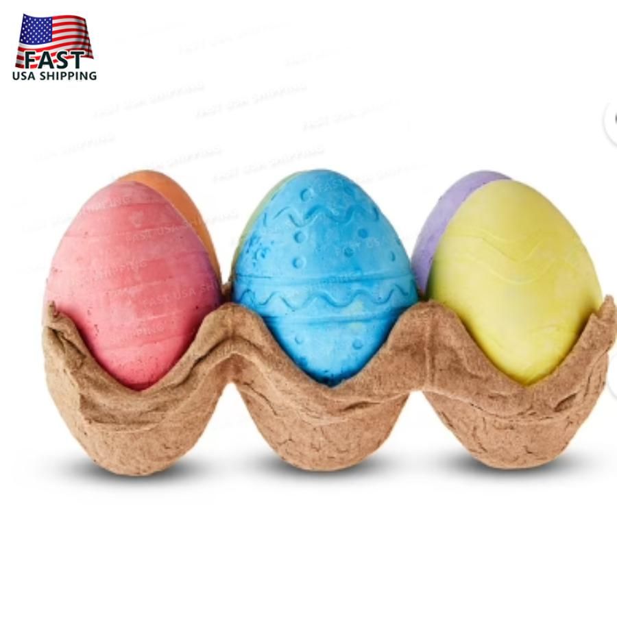 A 6 di Celebrate Easter Chalk Multicolore Pezzi a Forma di Uovo_voghion.com