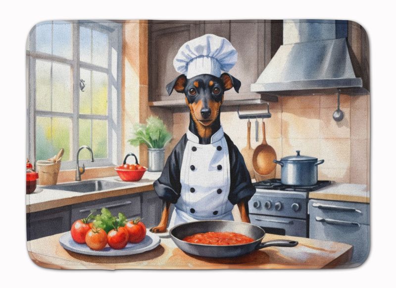 Terrier The Chef Memory Foam Kitchen Mat Machine Washable Anti-Fatigue Mat Cushion Comfort Bath Mat Or Kitchen Rug_voghion.com