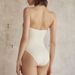 Women's Clothing New One Piece Swimsuit Female Gold Plated Round Button Decoration Three Color Hollow Splicing Sexy Swimsuit_voghion.com