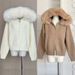 Oversized Hooded Cardigan – Cozy Faux Fur Trim, Zip-Front Knit Coat (Soft Polyester Blend, One-Size Fits Most)_voghion.com