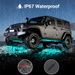 Compatible Car Underbody Decorative One-to-Four Voice-Controlled Atmosphere Colorful Remote Control Mobile APP Ambient_voghion.com