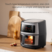 5L Visual Air Fryer - Stainless Steel Smart Touchscreen, French Fry Machine, Healthy Cooking For Home Use_voghion.com