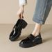 Plateau-Loafer für Damen, Retro, neue Einzelschuhe, kleine Lederschuhe im britischen Stil für Damen_voghion.com