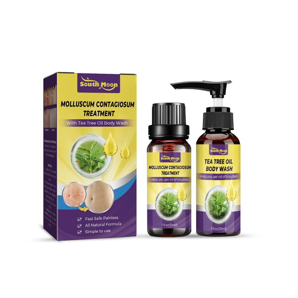 Cleaning Skin Removal Of Underarm Hand And Foot Anti Wart Flat Care Liquid Set_voghion.com