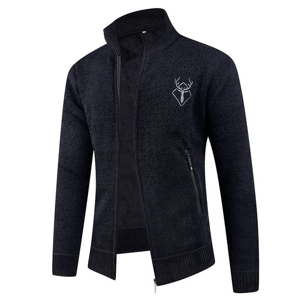 Herren-Winter-Fleecejacke mit Sherpa-Futter und Kapuze – warmer, dicker Baumwollmantel für lässiges Outfit (Grau, Schwarz, Khaki, Dunkelgrün) – Größen M-3XL_voghion.com