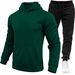 2023 Winter New Trend Versatile Hooded Pullover Set for Men's Thickened Loose Running Spring and Autumn Sweater_voghion.com
