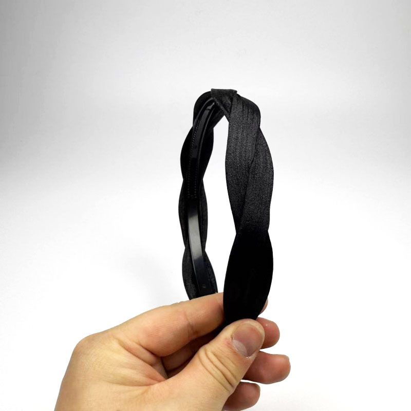 New Arrival Fresh Summer Premium Versatile Fabric Headband, Elegant Wide Edge Hair Hoop For High Top Knot, Stylish Braided Hair Accessory For Women_voghion.com