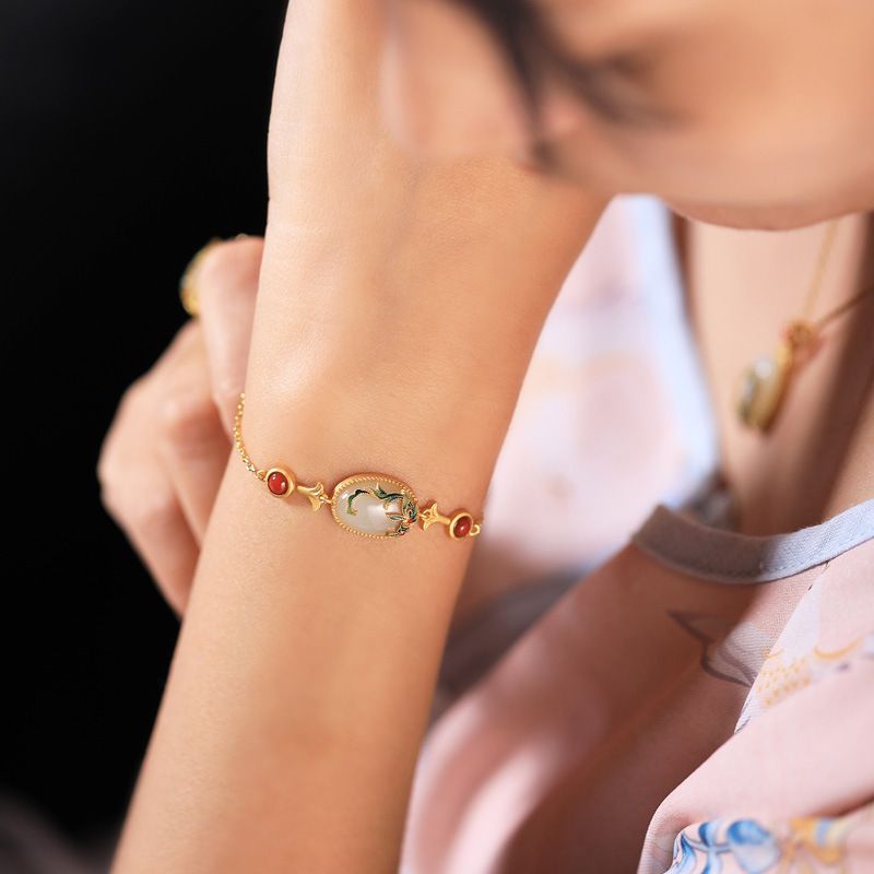 Niche Design VENUS Hetian Jade Summer 2022 New High-end Bracelet for Women_voghion.com