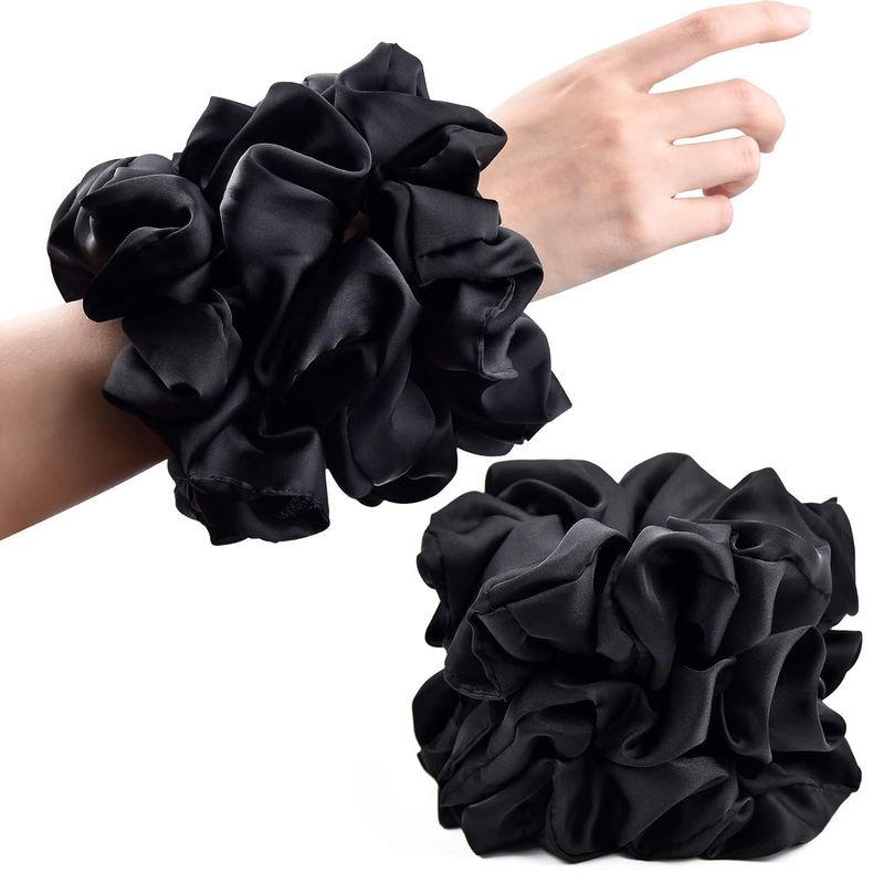Cuffia da notte in raso con fascia regolabile - Copricapo da notte in seta e a doppio strato (traspirante e confortevole, perfetto per la notte e per proteggere i capelli)_voghion.com
