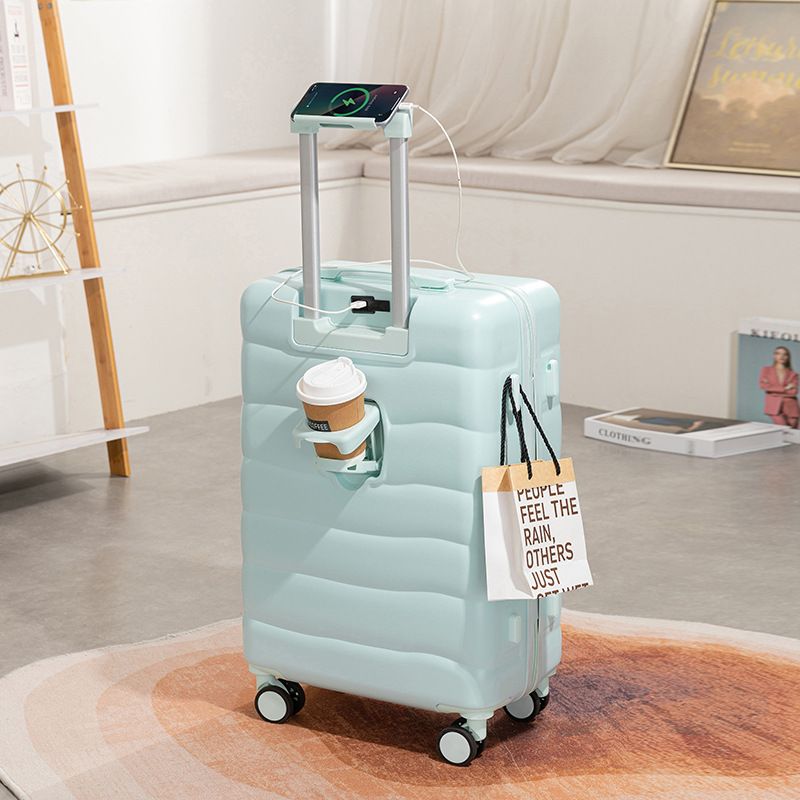 Gepäck & Reisetaschen Gepäck für Studenten 24 Zoll kleiner frischer Bonbonfarbener Koffer für Frauen multifunktional mit Getränkehalter Trolley für Männer_voghion.com