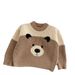 Soft & Stylish Boys' Knit Sweater For Fall & Winter - Cozy Round Neck Pullover With Cute Animal & Stripe Patterns (3-8 Years, 100-140cm)"_voghion.com