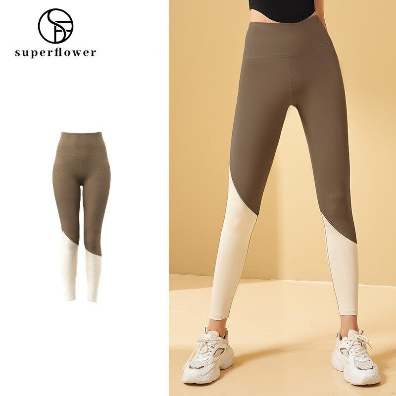 SUPERFLOWER High Waist Yoga Pants for Women Tummy Control Butt Lift Quick Dry Leggings for Yoga Jogging Gym_voghion.com