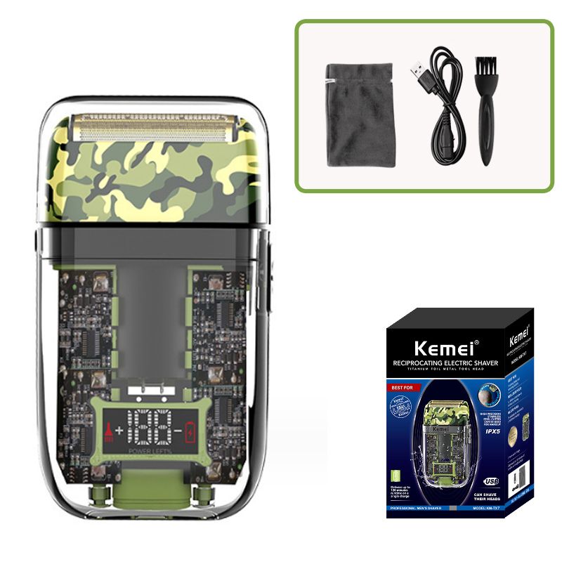 Kemei professionell hårklippare Justerbar hårtrimmer för män Sladd och sladdlös elektrisk skäggklippningsmaskin Uppladdningsbar_voghion.com