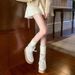 Lace-Up Thermal Cotton Boots Chunky-Sole Warm Boot Women's Fall/Winter 2025 New Stylish Versatile_voghion.com