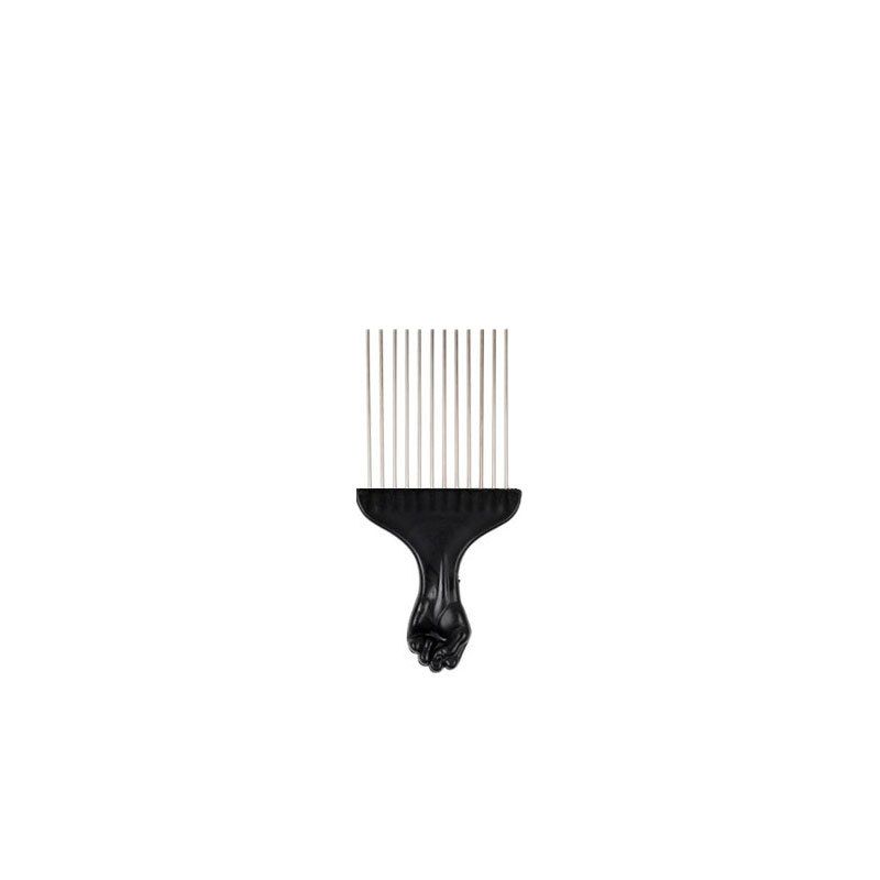 Men's oil black perm style, wide tooted co, curly hair texture, professional hairdressing, steel needle insertion_voghion.com