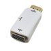 Convertisseur HDMI vers VGA mâle vers femelle avec câble audio pour PC portable tablette prise en charge adaptateur HDTV 1080P_voghion.com