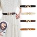 HOT Rectangular alloy buckle elastic belt women's summer narrow waist cover fashion_voghion.com