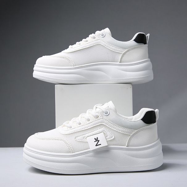 2024 Little White Damen Sommer Neue Studentin Casual Open Mesh Vielseitige Boardschuhe Instagram Trend YB7301_voghion.com