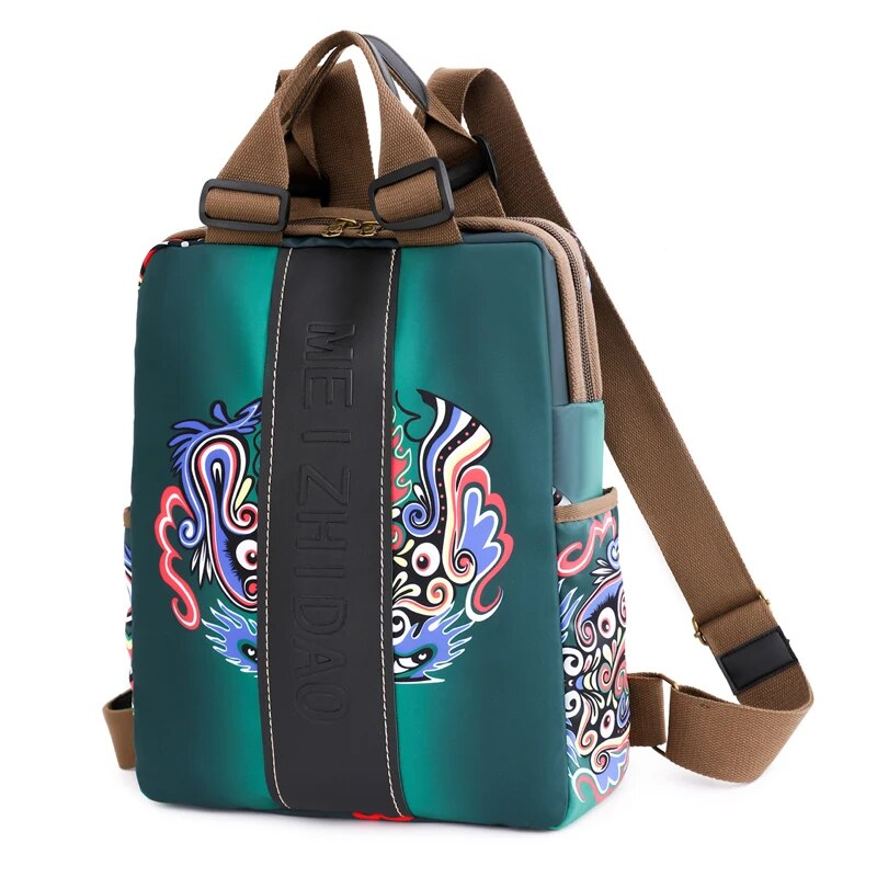 Modedesigners Ryggsäckar Kvinnlig Canvas Bagpack Kvinnor Stora Resväskor Skolryggsäck För Högskolestudenter Axelväska_voghion.com