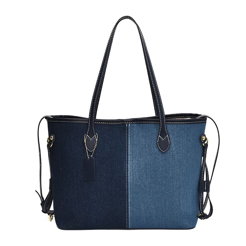 Borsa a tracolla in denim da donna, nuova moda, di alta qualità, grande, versatile, a tracolla_voghion.com