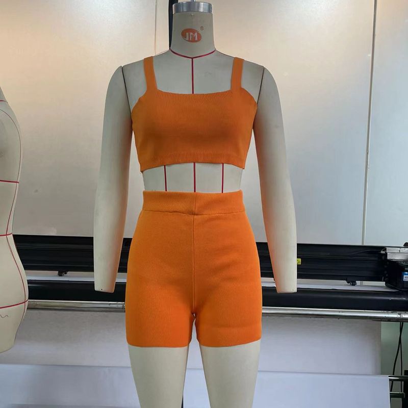 Tailleur-pantalon décontracté de couleur unie pour femmes_voghion.com