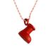 Collana con ciondolo a forma di stivale rosso, stile cartone animato hip hop, per uomo e donna, con sneaker alla moda, semplice, versatile e multi-abbinamento._voghion.com