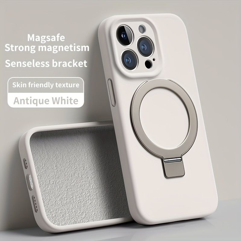 [Hot Sales] Flydende silikone-mobilcover med lille hul, egnet til 15 14 13 Pro Max, eksklusiv model med beslag og magnetisk sugekop, et must-have_voghion.com