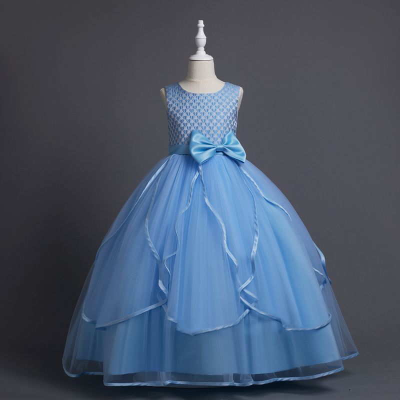 Moeder & Kinderen Nieuwe stijl meisjesjurk prinsessenjurk kinderjurk bloemenmeisje kinderfeestje trouwjurk grensoverschrijdende levering_voghion.com