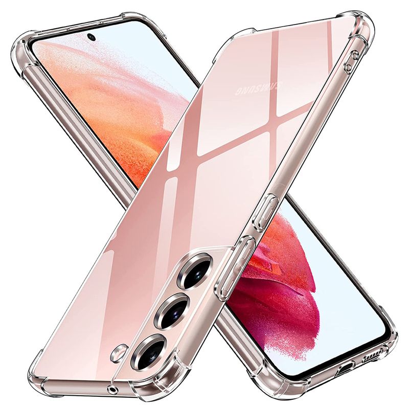 Custodia in silicone trasparente morbido antiurto per Samsung Galaxy S22 S21 S20 FE S10 Note 10 Plus 9 8 20 Parte posteriore trasparente ultra sottile_voghion.com