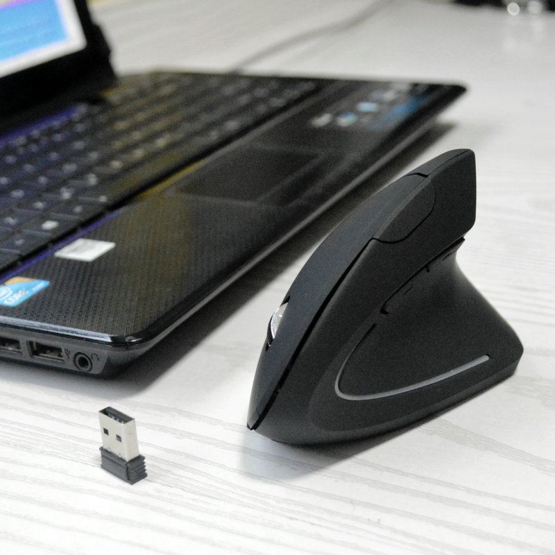Rechargeable Vertical Wireless Ergonomic Illuminated Dual-Mode Silent Optical Bluetooth Mouse_voghion.com