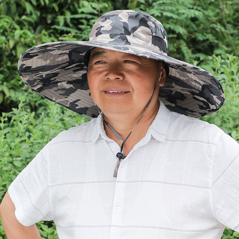 Men's Big Size Sun Hat For Large Head - UPF 50+ UV Protection Breathable Straw Fishing Hat For Summer Outdoor Activities​_voghion.com