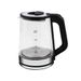 Premium Borosilicate Glass Electric Kettle With Blue LED Steam Light - Fast Boiling, 2.3L Large Capacity, Safe & Stylish For Tea, Coffee_voghion.com