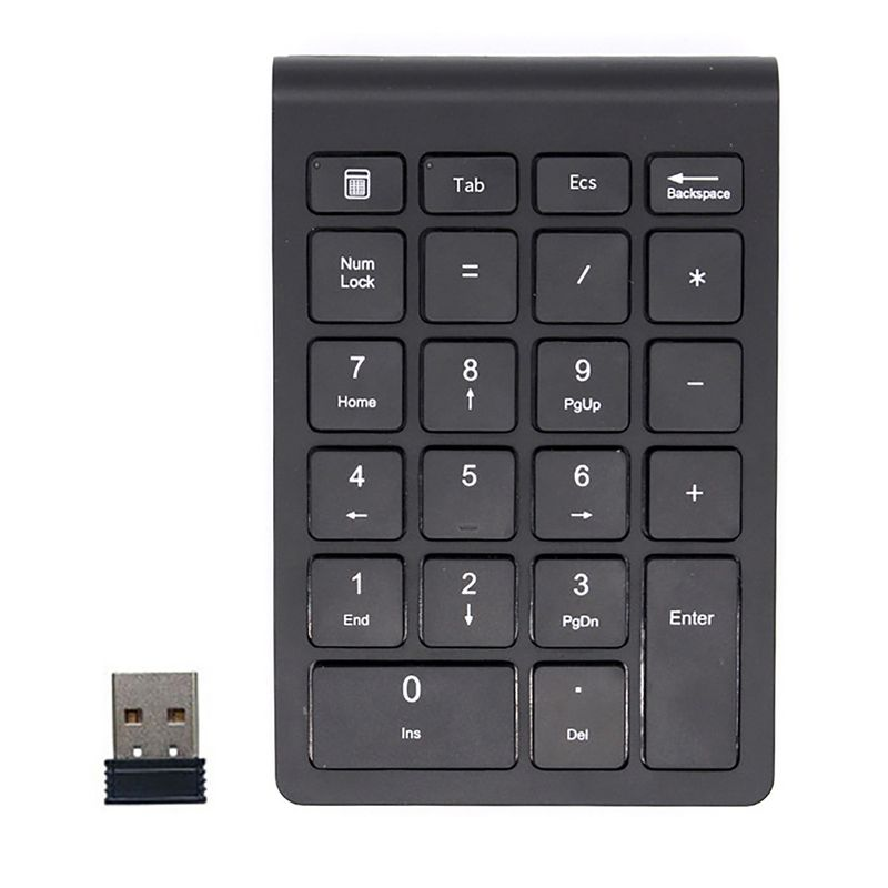 Farfi RF304 Numeric Keypad Quick Response Plug Play 22 Keys USB 2.4G Portable Ultra-thin Number Keyboard for Accountant_voghion.com