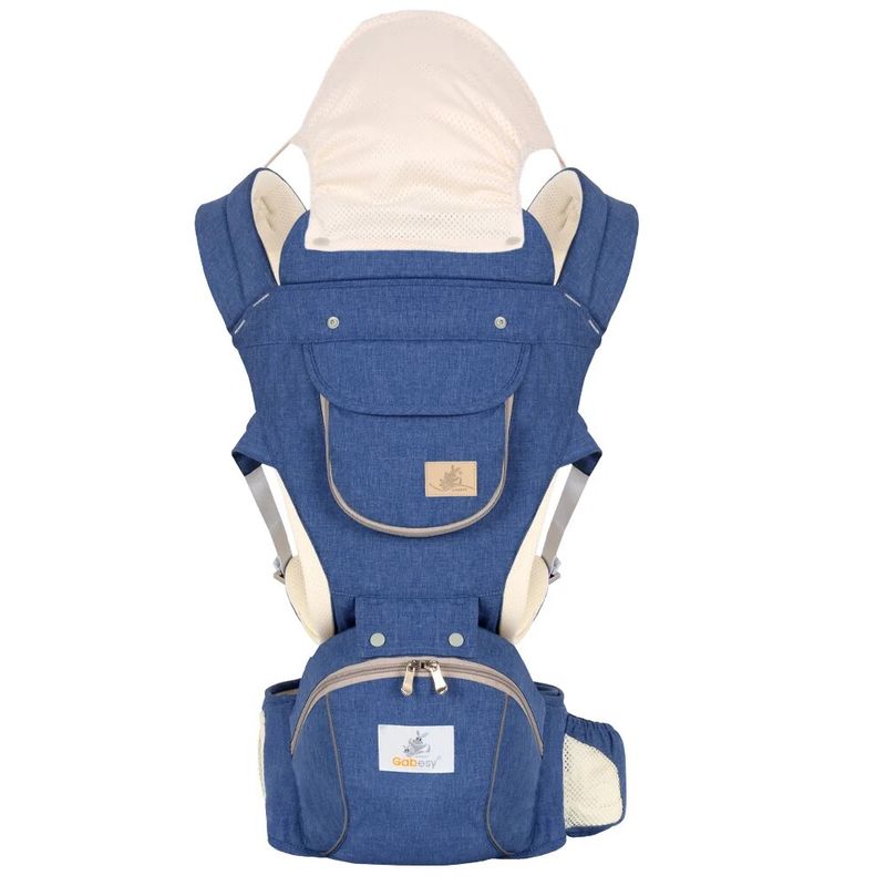 Marsupio porta-bambini per neonati e bambini piccoli da 7 a 45 libbre Marsupi porta-bambini pieghevoli per tutte le stagioni, anteriori e posteriori, con supporto lombare per il sedile sui fianchi_voghion.com