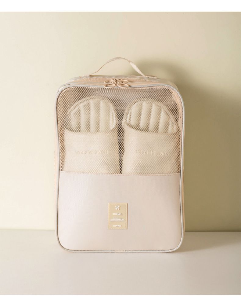 Toiminnalliset laukut Matkasäilytys Kolmikerroksinen kenkäkassi, paksunnettu Twill Oxford -kangas, päivitetty kenkäkassi säilytys Matkakenkälaukku Kannettava_voghion.com