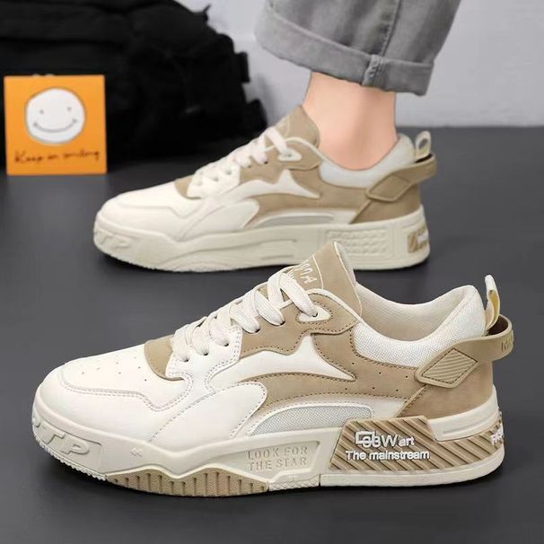 Herrenschuhe, neue atmungsaktive schwarz-weiße Panda-Sneakers für den Sommer, Herren-Casual-Sportschuhe mit dicker Unterseite, rutschfeste Mesh-Schuhe_voghion.com