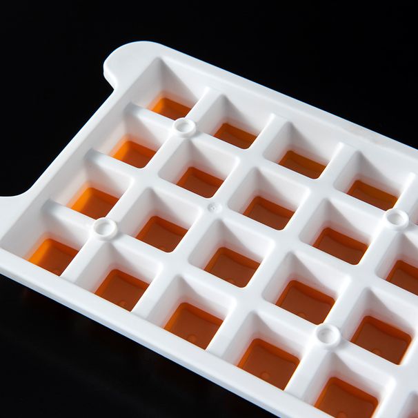 Silicone Ice Tray Ice Box With Lid Household Refrigerator Frozen Ice Cube Mold Soft Bottom Press Net Celebrity Large Capacity Ice Storage Box_voghion.com