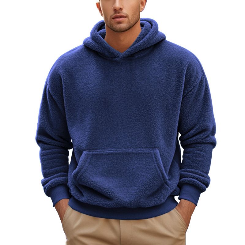 Felpa con cappuccio foderata in pile da uomo – Vestibilità oversize e calore bifacciale (S-XXXL) – Pullover invernale per un comfort casual_voghion.com