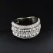 Luxury Designer Double Layered Full Diamond Wide Body Ring 925 Silver Plated Brass Rings Lady Commute Jewelry Accessory_voghion.com