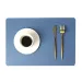 INS Nordic Solid Double Sides Leder Essmatte Wärmedämmung Tischset Home Wasserdicht Ölbeständig Hotel Rechteck Pad_voghion.com
