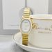 Fashion For Women, Student Style, Light Luxury, Niche Oval Shape, Elegant Small Dial, High-end Quartz Watch_voghion.com