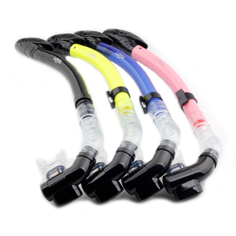 Full-dry snorkel silicone swim respirator for adult snorkeg_voghion.com