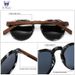 Fashion Oi Sonnenbrille Damen Herren Sonnenbrille Walnussholz Runde Brille Rote Linse Schildpattrahmen_voghion.com