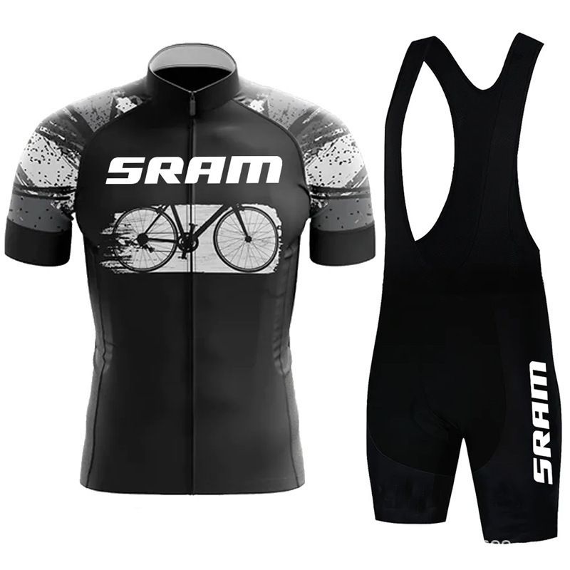 Maillot de ciclismo de manga corta SRAN Tour de Francia de verano 2025 con absorción de humedad y diseño personalizable_voghion.com