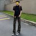 Spring And Autumn American Retro Camouflage Micro-pull Jeans Men's High Street Pants Slim-fitting And Thin Straight-leg Pants_voghion.com